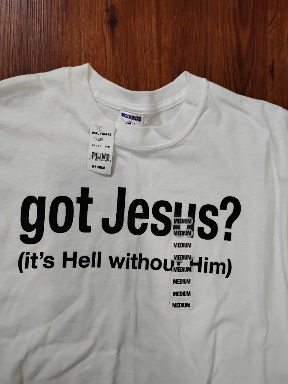 NWT Deadstock Vintage Y2K Got Jesus? Parody T-Shirt